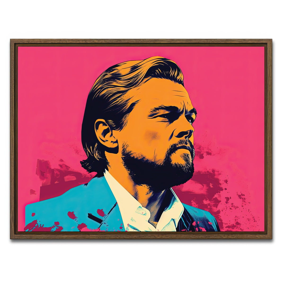 AUTO-MOCKUP WHITE | Leo In The Wolf Skin | 1 Piece | Walnut Framed Canvas | group=4x3