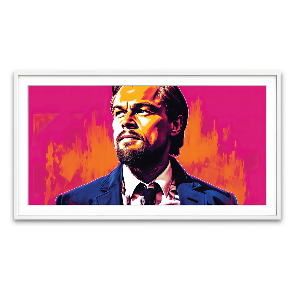 Framed Print 2x1 White