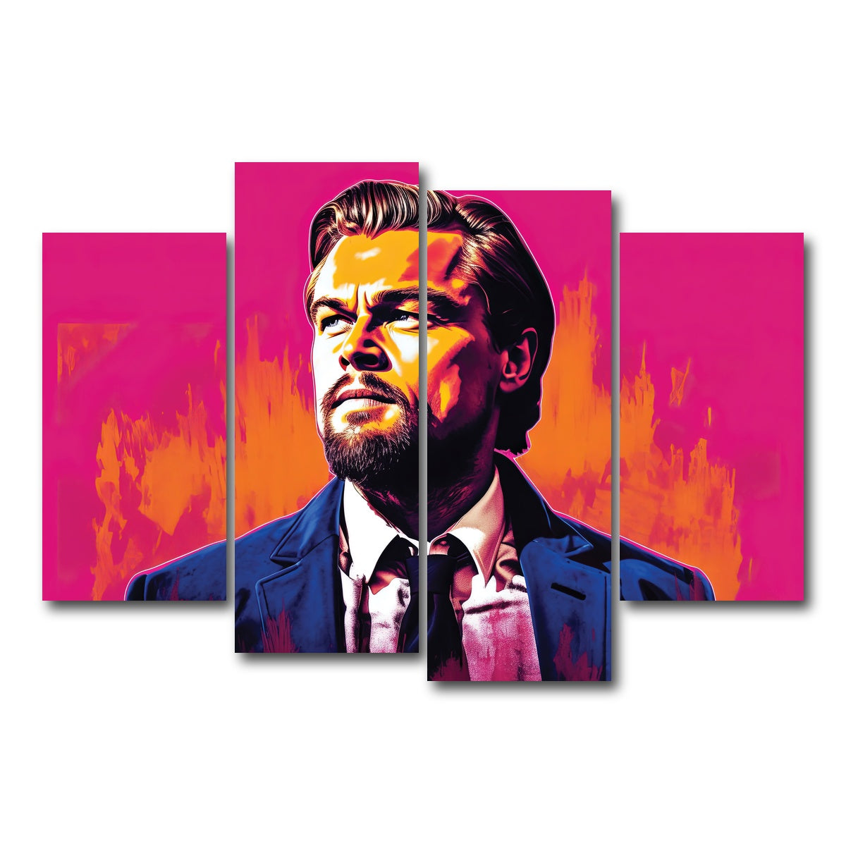 AUTO-MOCKUP WHITE | Leo goes on and on | 4 Piece | Gallery Wrap Canvas | group=4_short