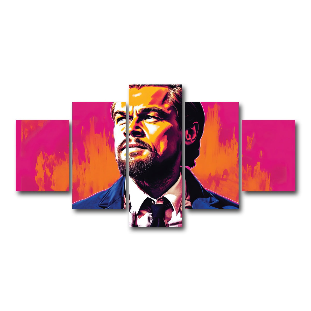 AUTO-MOCKUP WHITE | Leo goes on and on | 5 Piece | Gallery Wrap Canvas | group=5_short