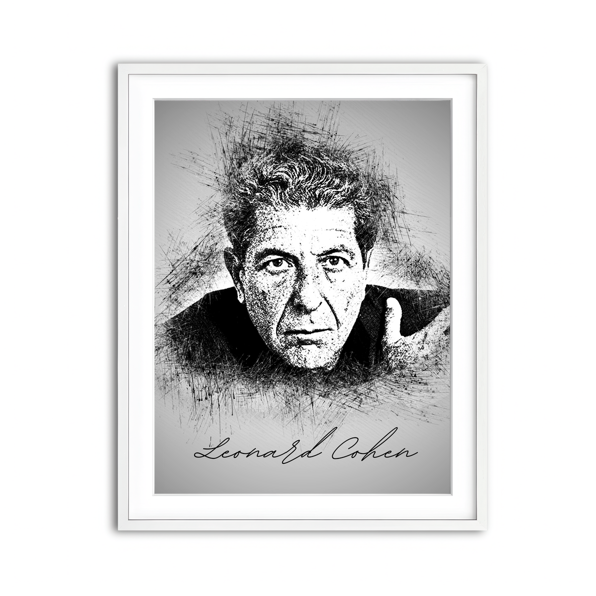 Framed Print 3x4 White