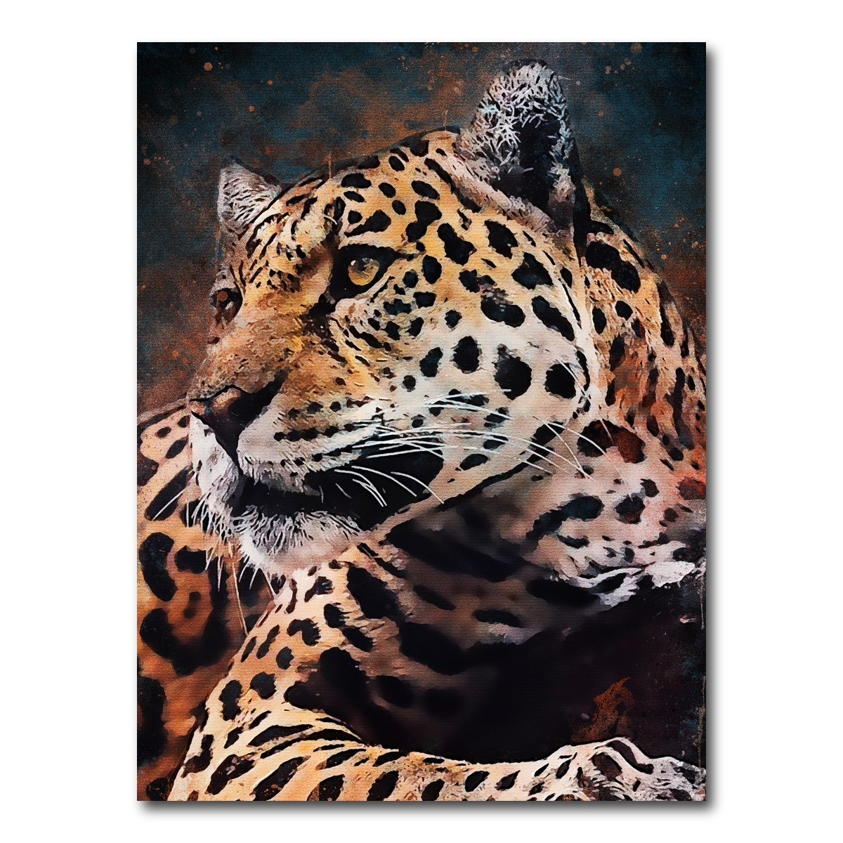 AUTO-MOCKUP WHITE | Leopard Painting | 1 Piece | Gallery Wrap Canvas | group=3x4