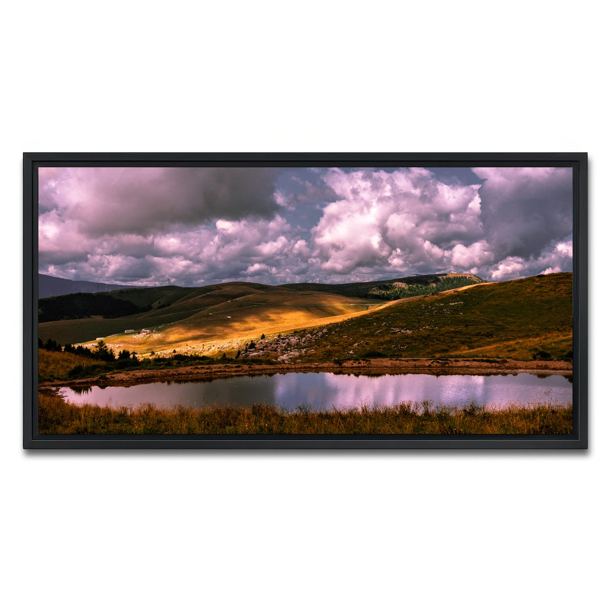 AUTO-MOCKUP WHITE | Lessinia mountains | 1 Piece | Black Framed Canvas | group=2x1
