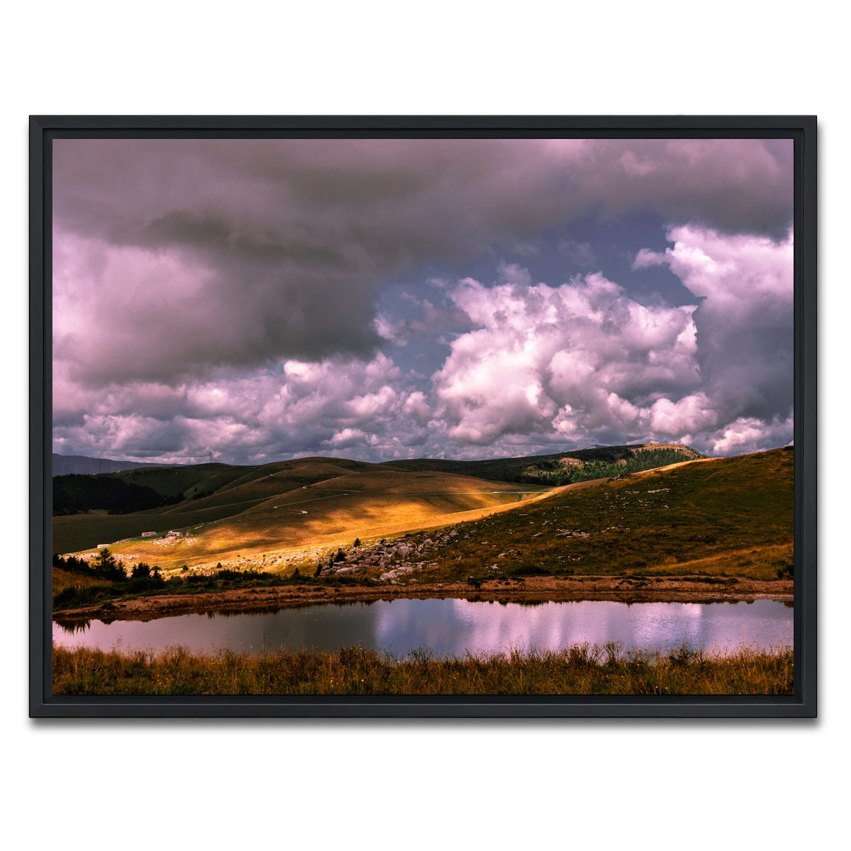 AUTO-MOCKUP WHITE | Lessinia mountains | 1 Piece | Black Framed Canvas | group=4x3