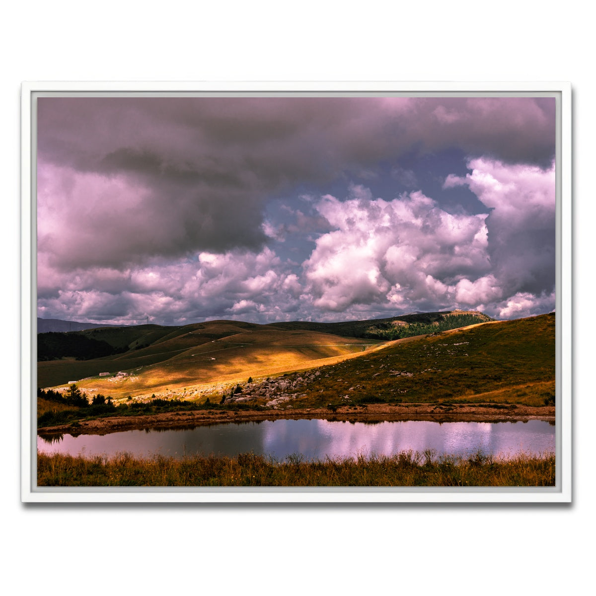 AUTO-MOCKUP WHITE | Lessinia mountains | 1 Piece | White Framed Canvas | group=4x3
