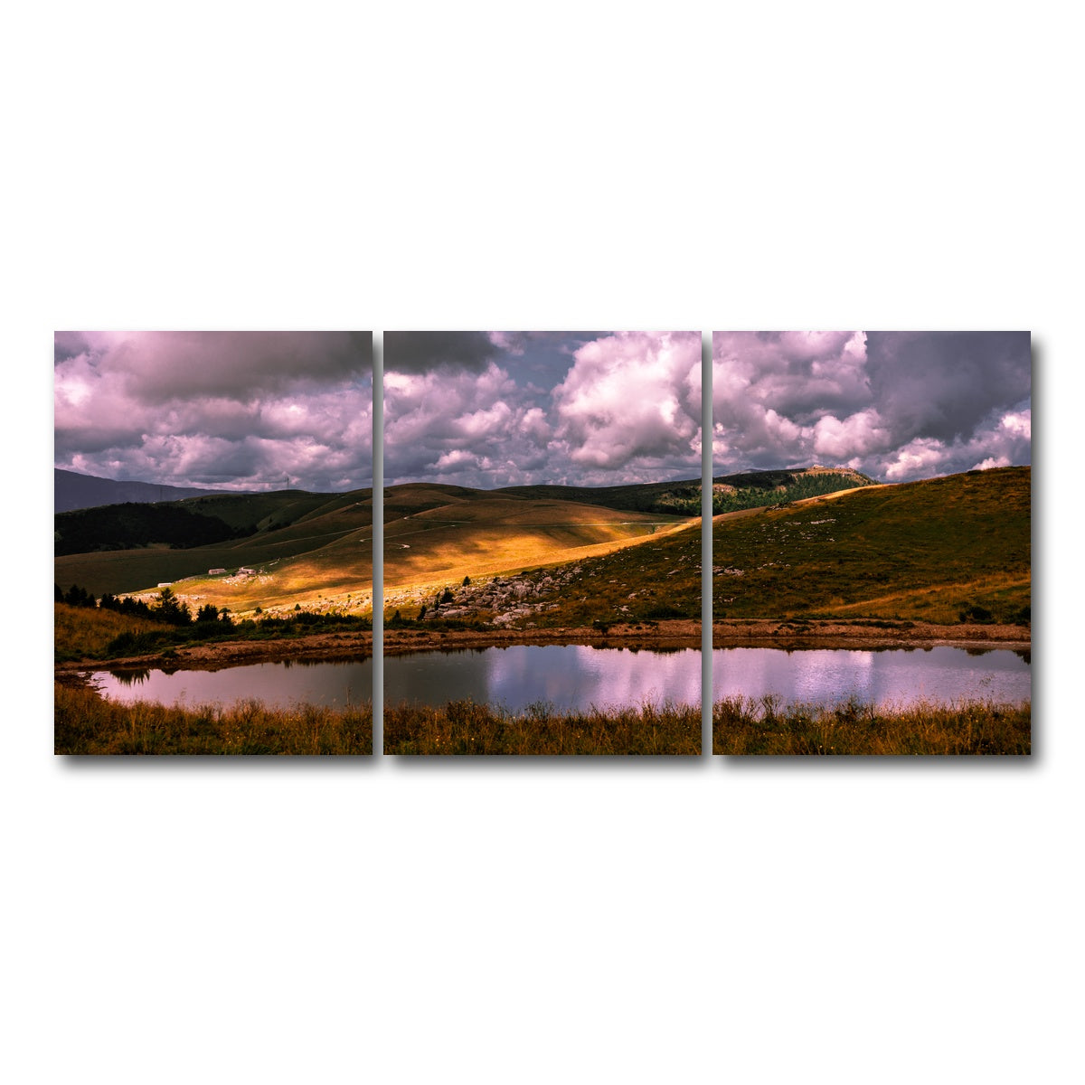 AUTO-MOCKUP WHITE | Lessinia mountains | 3 Piece | Gallery Wrap Canvas | group=18x24