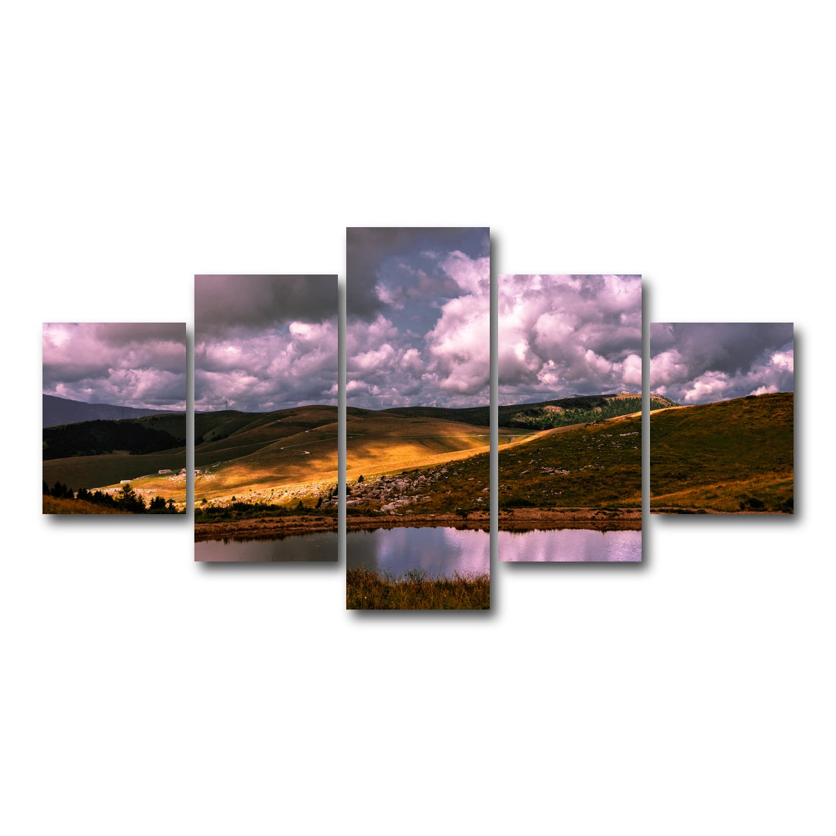AUTO-MOCKUP WHITE | Lessinia mountains | 5 Piece | Gallery Wrap Canvas | group=5_short