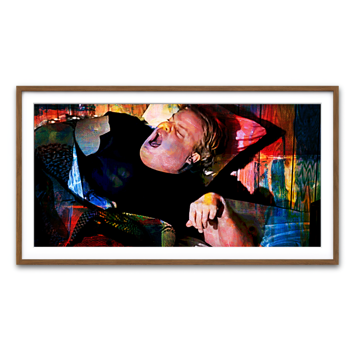 Framed Print 2x1 Walnut