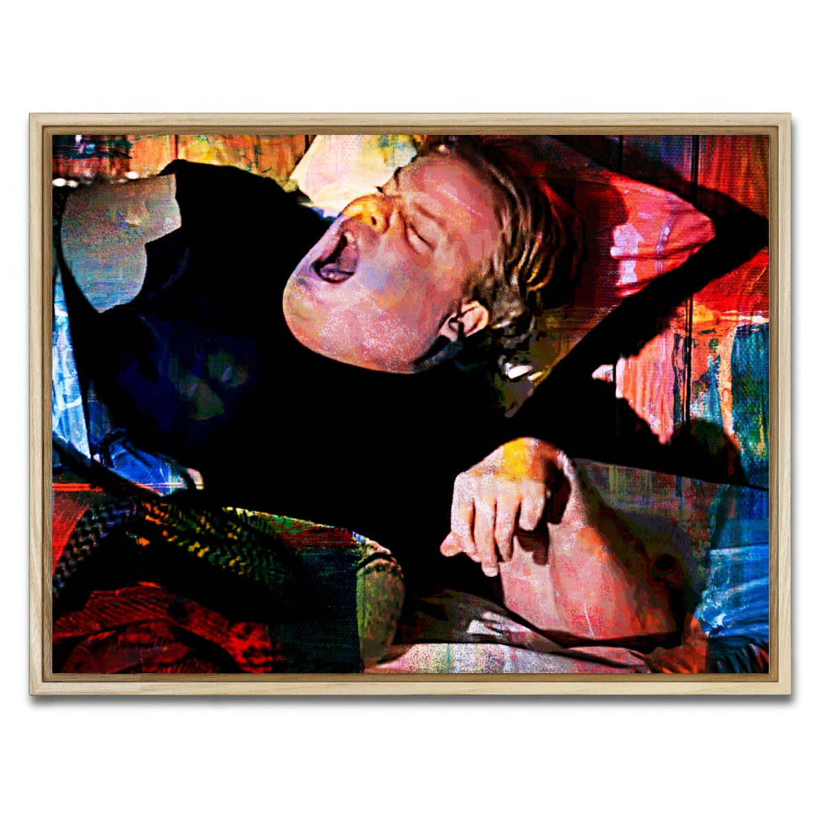 AUTO-MOCKUP WHITE | Let Me Sleep for the Love of God | 1 Piece | Natural Framed Canvas | group=4x3