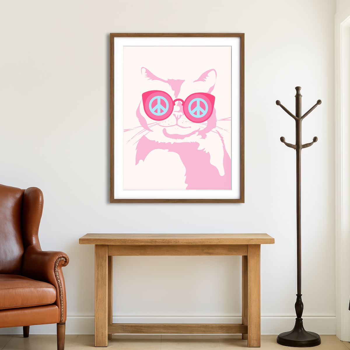 AUTO-MOCKUP ROOM | Let It Be Peace Wall Art