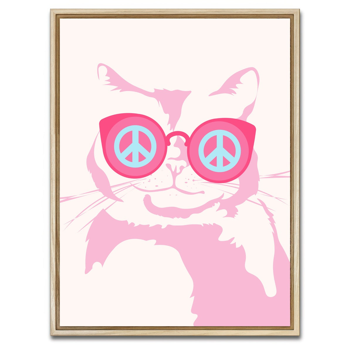 AUTO-MOCKUP WHITE | Let it be Peace | 1 Piece | Natural Framed Canvas | group=3x4