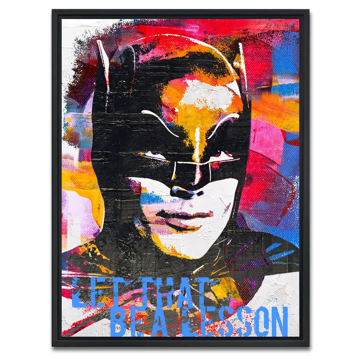 AUTO-MOCKUP WHITE | Let that be a Lesson | 1 Piece | Black Framed Canvas | group=3x4