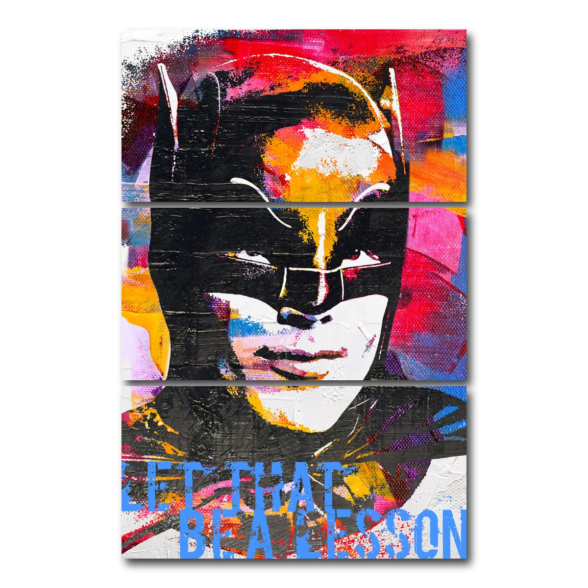 AUTO-MOCKUP WHITE | Let that be a Lesson | 3 Piece | Gallery Wrap Canvas | group=12x24_stacked