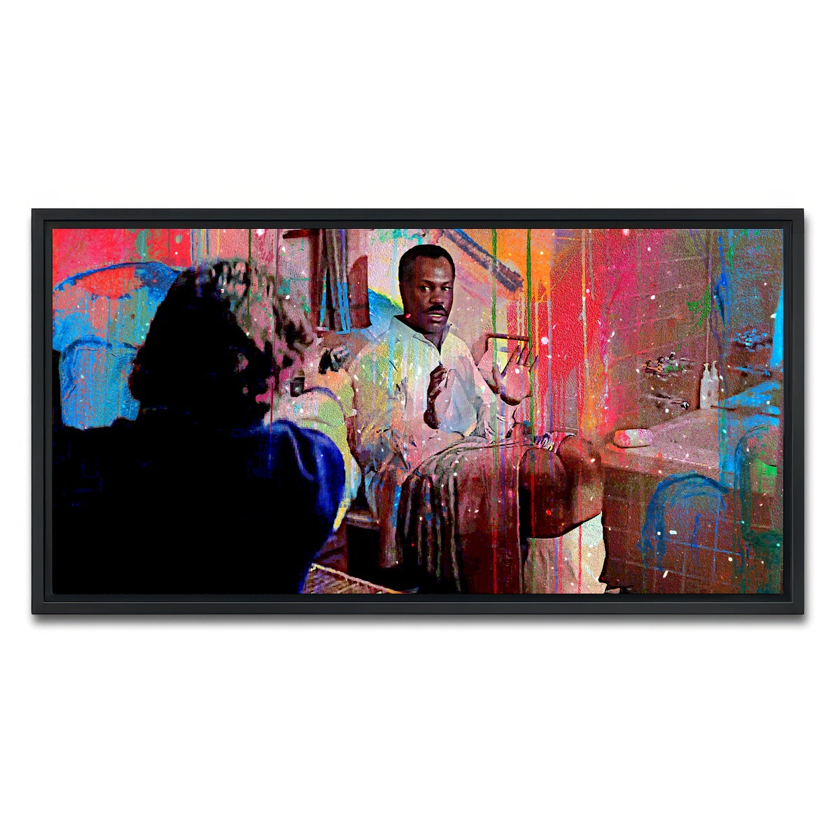 AUTO-MOCKUP WHITE | Lethal Weapon 2 - Bathroom Bomb | 1 Piece | Black Framed Canvas | group=2x1