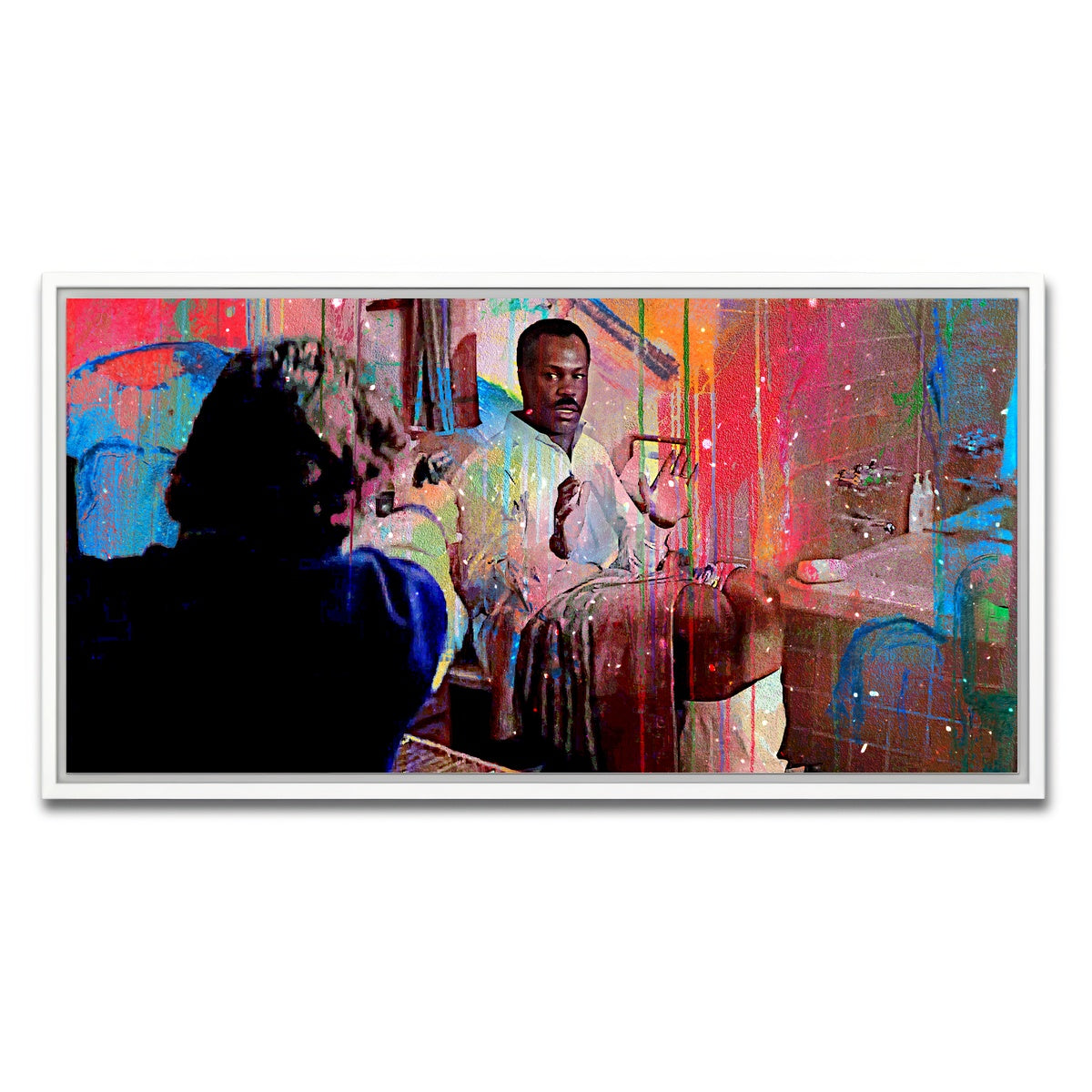 AUTO-MOCKUP WHITE | Lethal Weapon 2 - Bathroom Bomb | 1 Piece | White Framed Canvas | group=2x1
