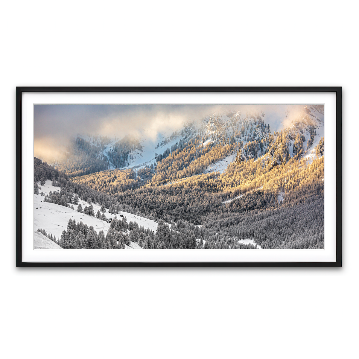 Framed Print 2x1 Black