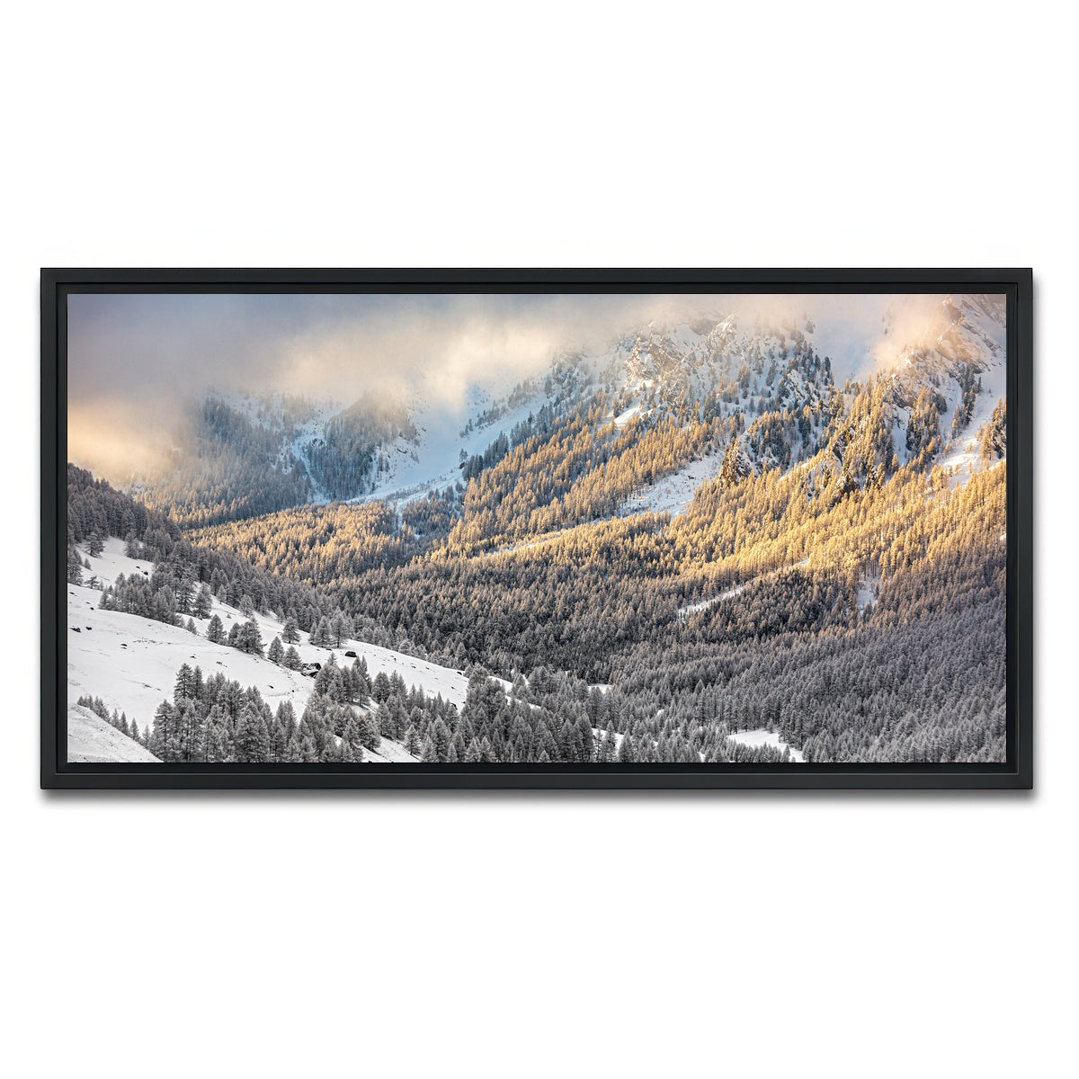 AUTO-MOCKUP WHITE | Lever de Soleil | 1 Piece | Black Framed Canvas | group=2x1