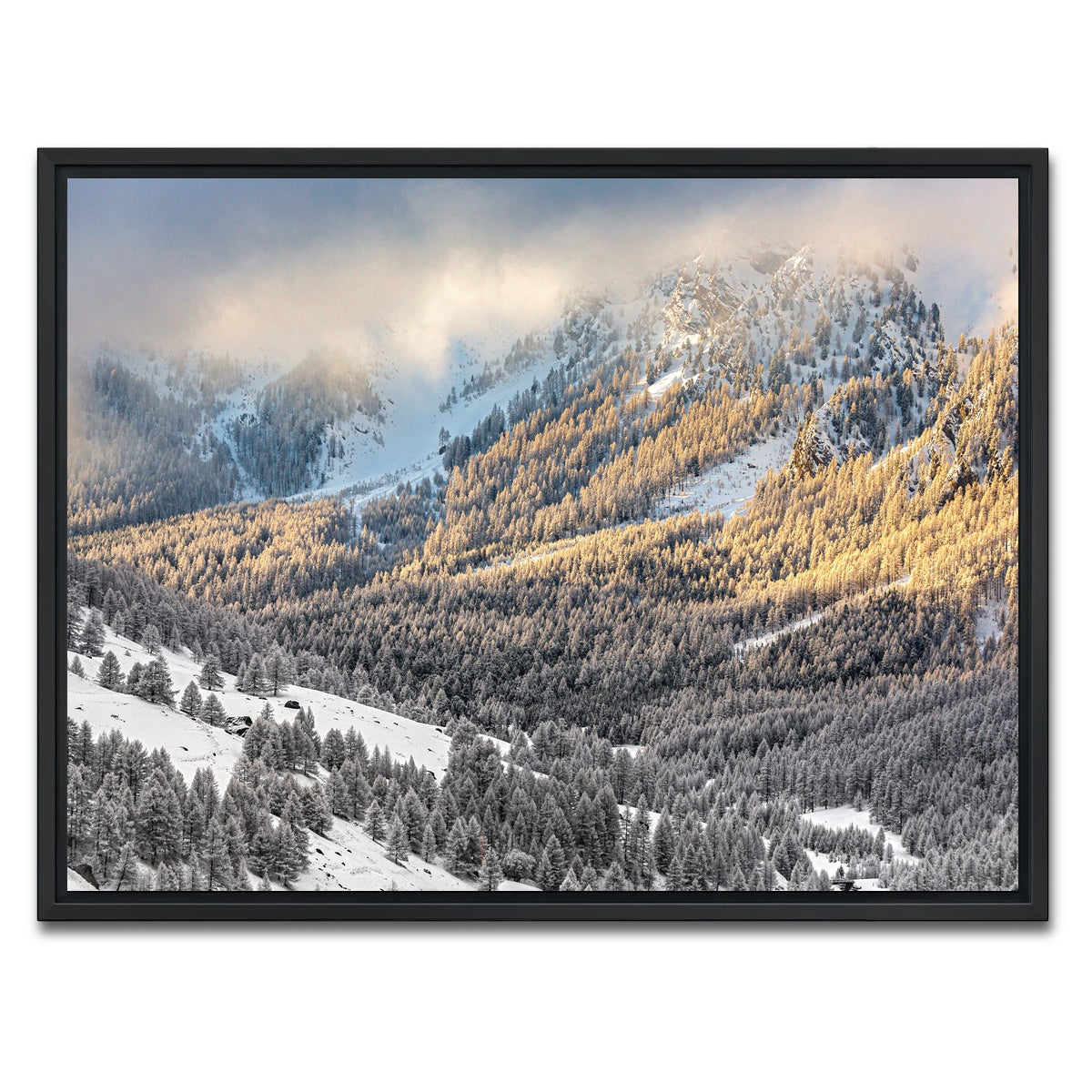 AUTO-MOCKUP WHITE | Lever de Soleil | 1 Piece | Black Framed Canvas | group=4x3