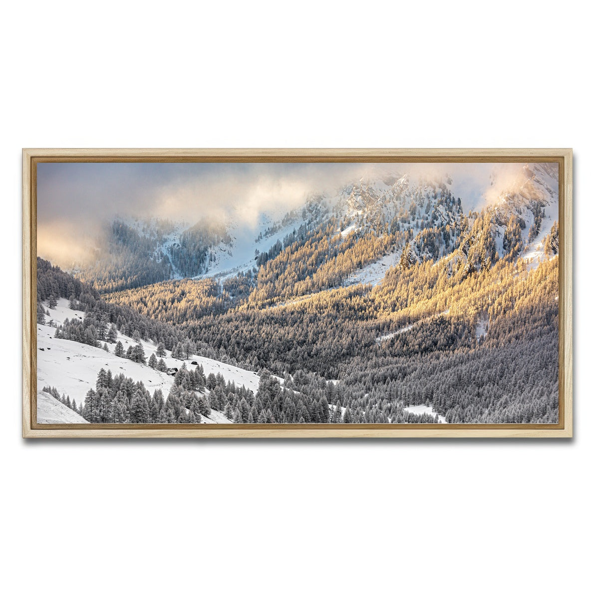 AUTO-MOCKUP WHITE | Lever de Soleil | 1 Piece | Natural Framed Canvas | group=2x1