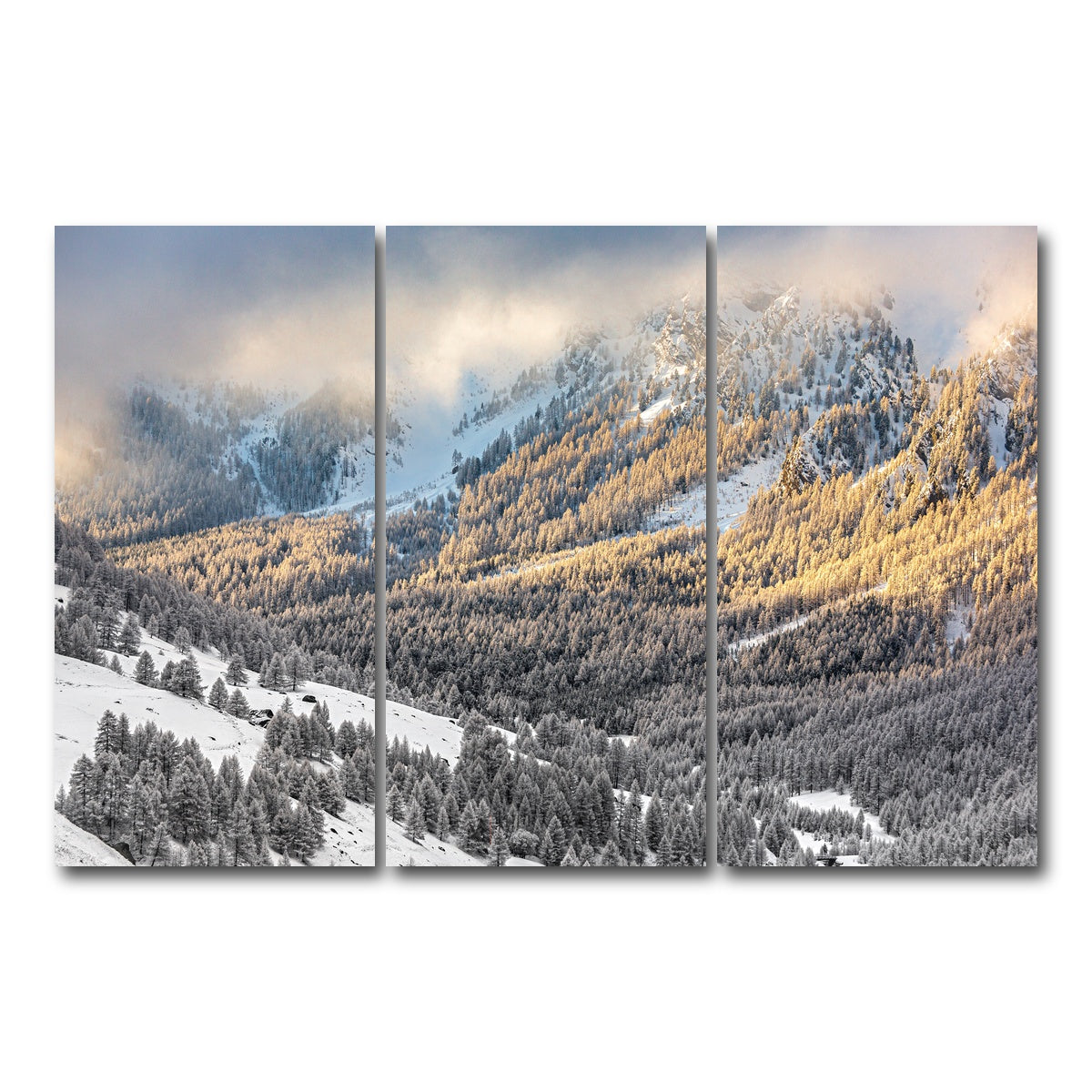 AUTO-MOCKUP WHITE | Lever de Soleil | 3 Piece | Gallery Wrap Canvas | group=12x24