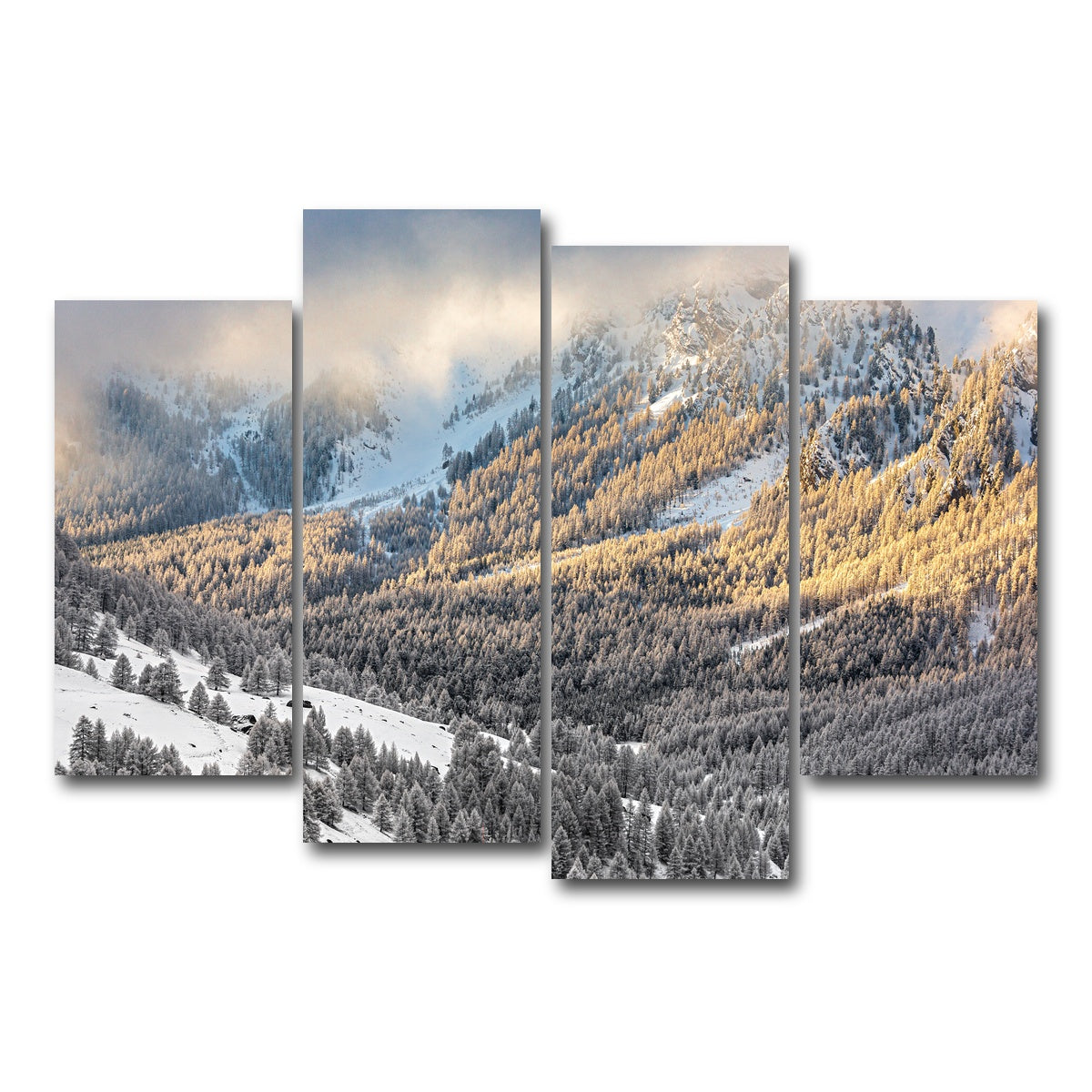 AUTO-MOCKUP WHITE | Lever de Soleil | 4 Piece | Gallery Wrap Canvas | group=4_short