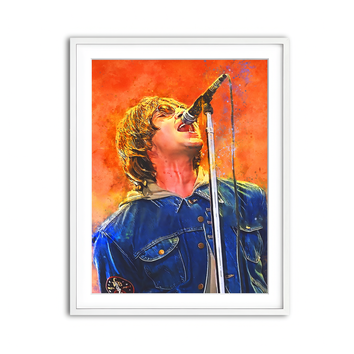 Framed Print 3x4 White