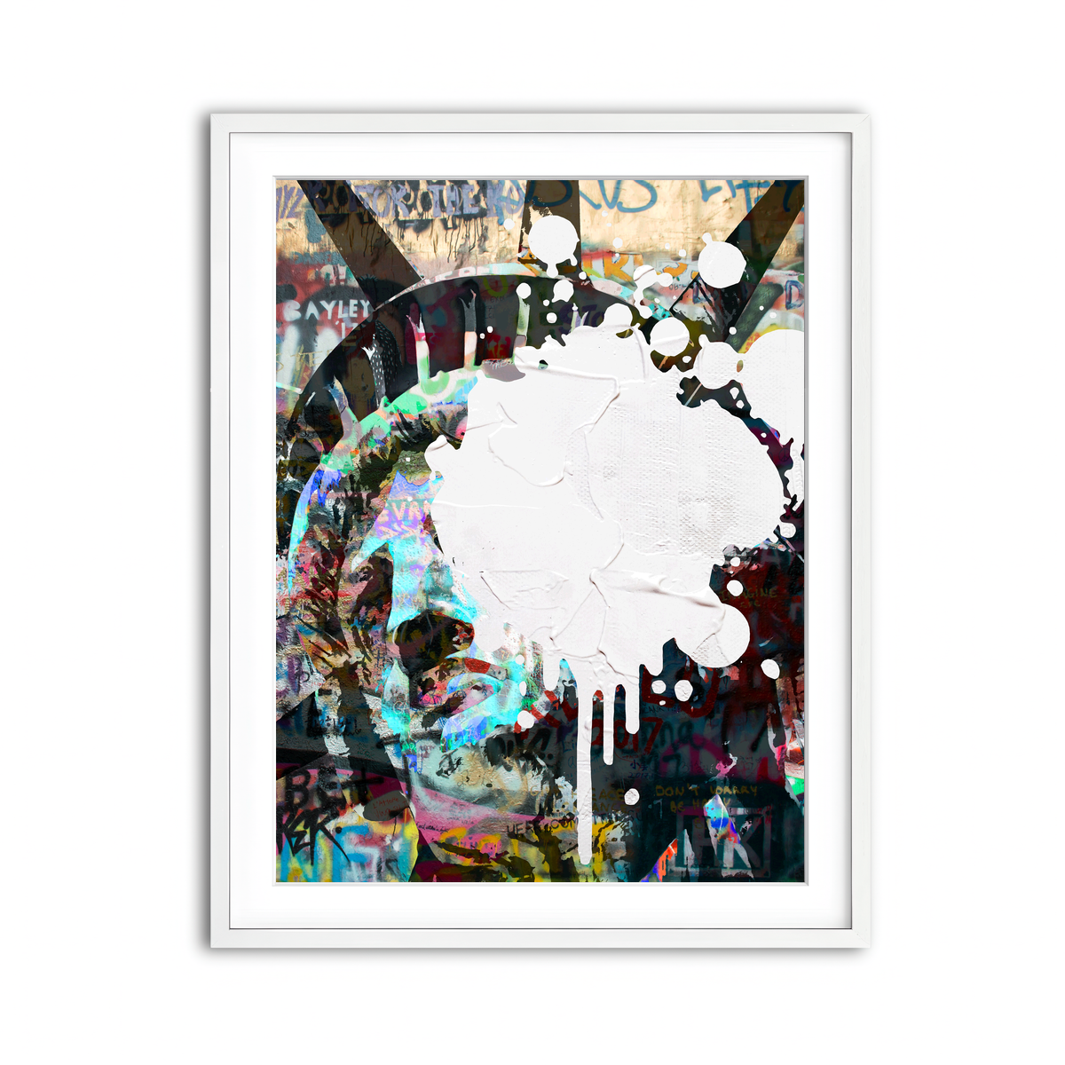 Framed Print 3x4 White