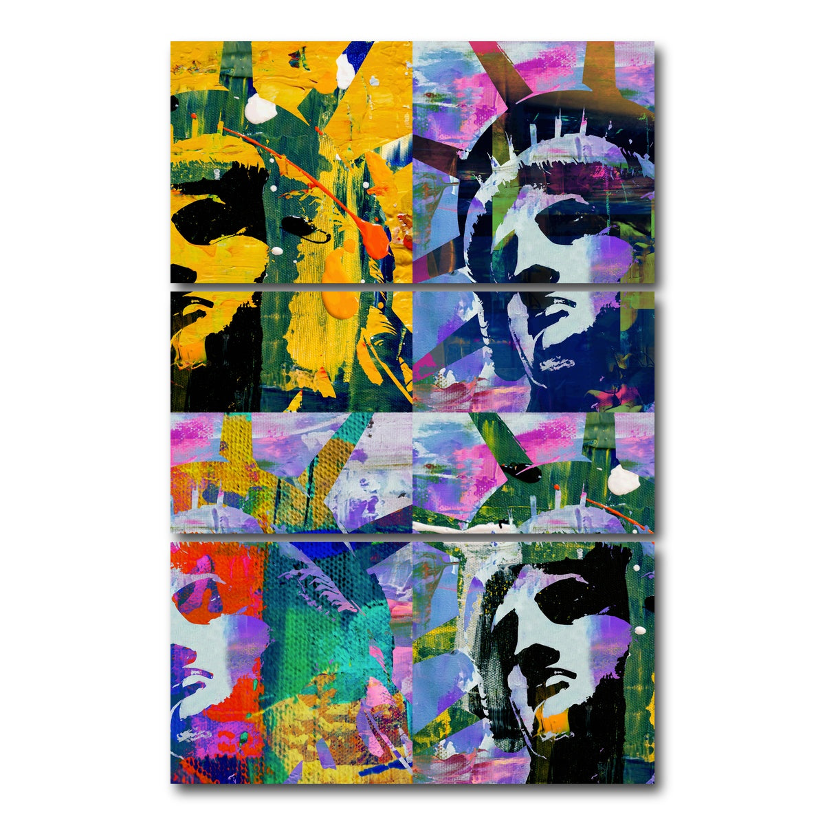 AUTO-MOCKUP WHITE | Liberty Quadrant | 3 Piece | Gallery Wrap Canvas | group=12x24_stacked