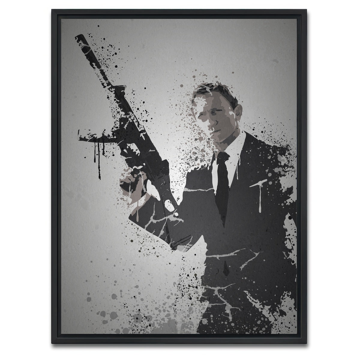 AUTO-MOCKUP WHITE | License To Kill | 1 Piece | Black Framed Canvas | group=3x4