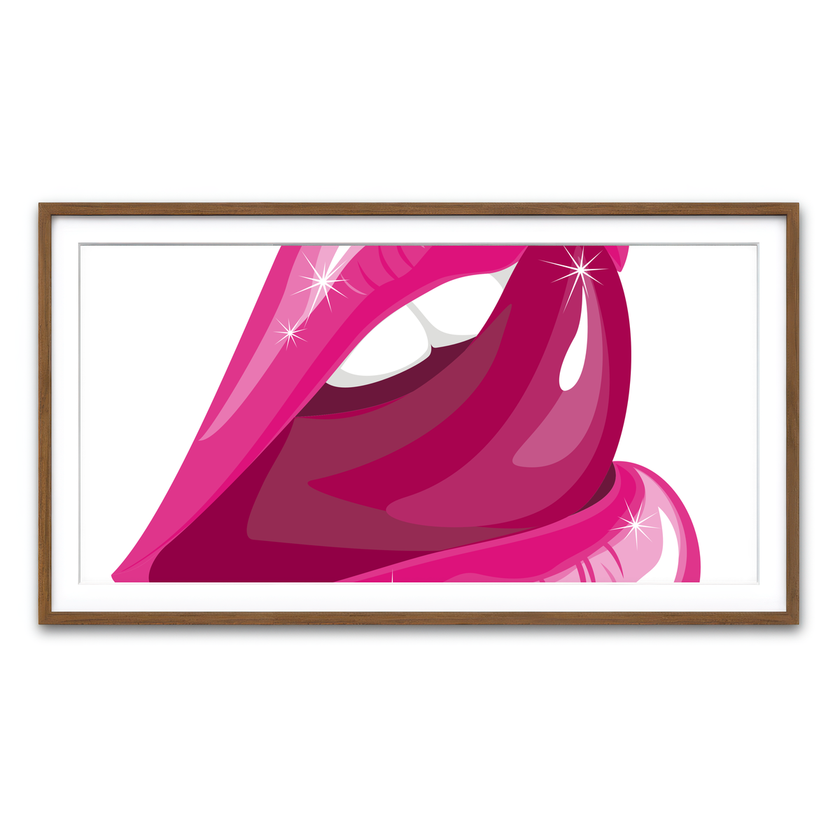 Framed Print 2x1 Walnut