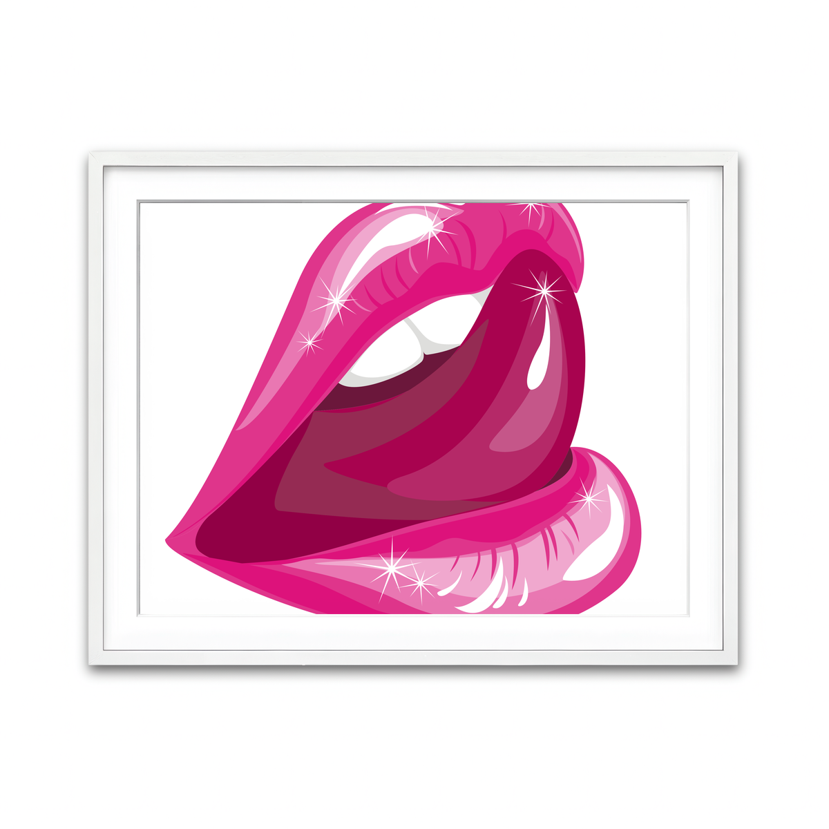 Framed Print 4x3 White