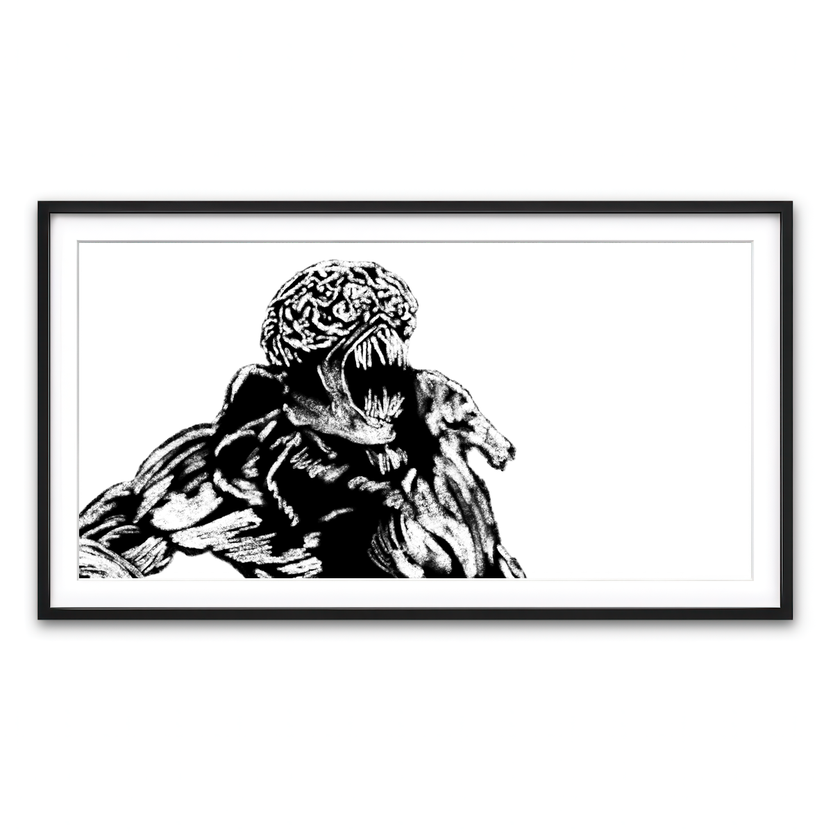 Framed Print 2x1 Black