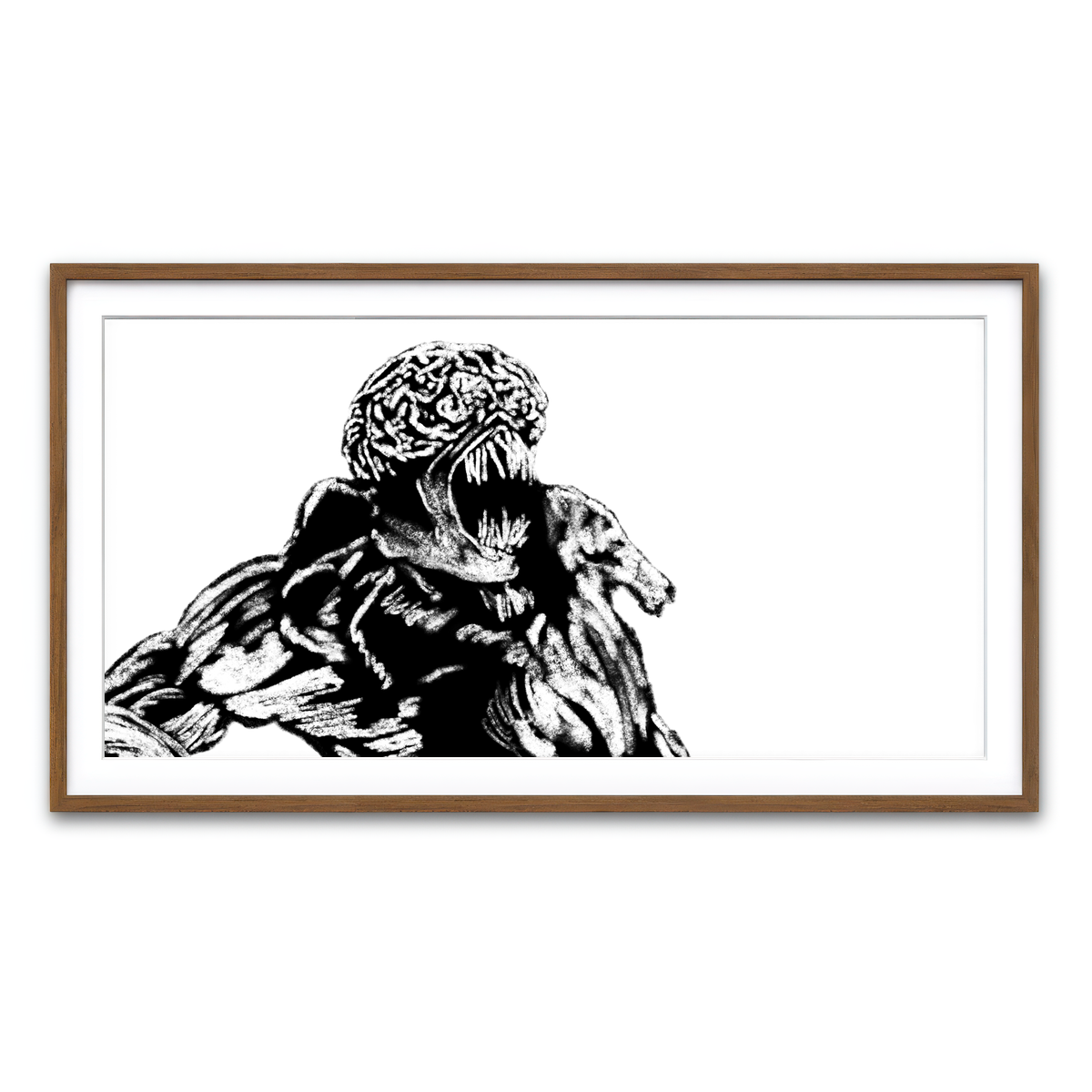 Framed Print 2x1 Walnut