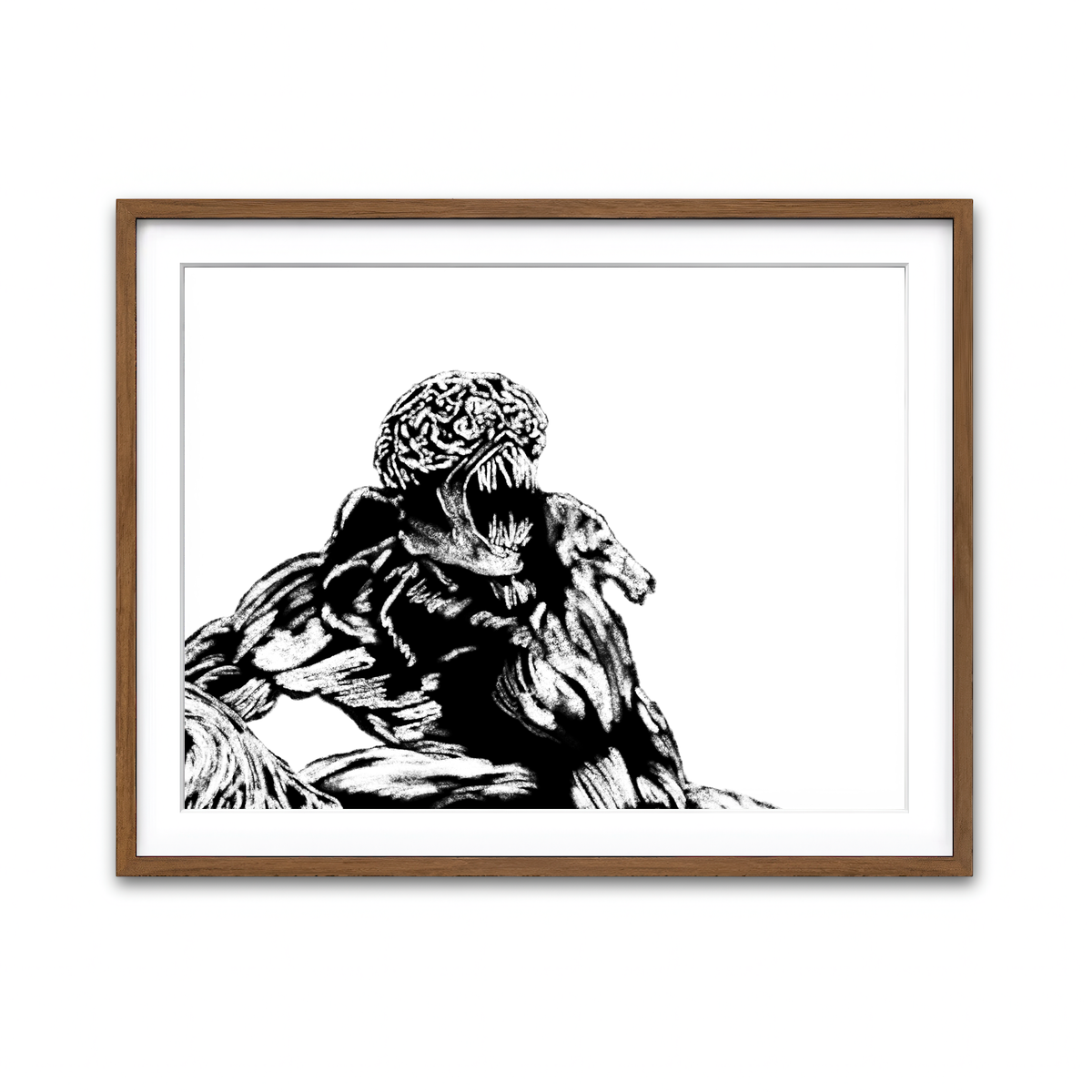 Framed Print 4x3 Walnut