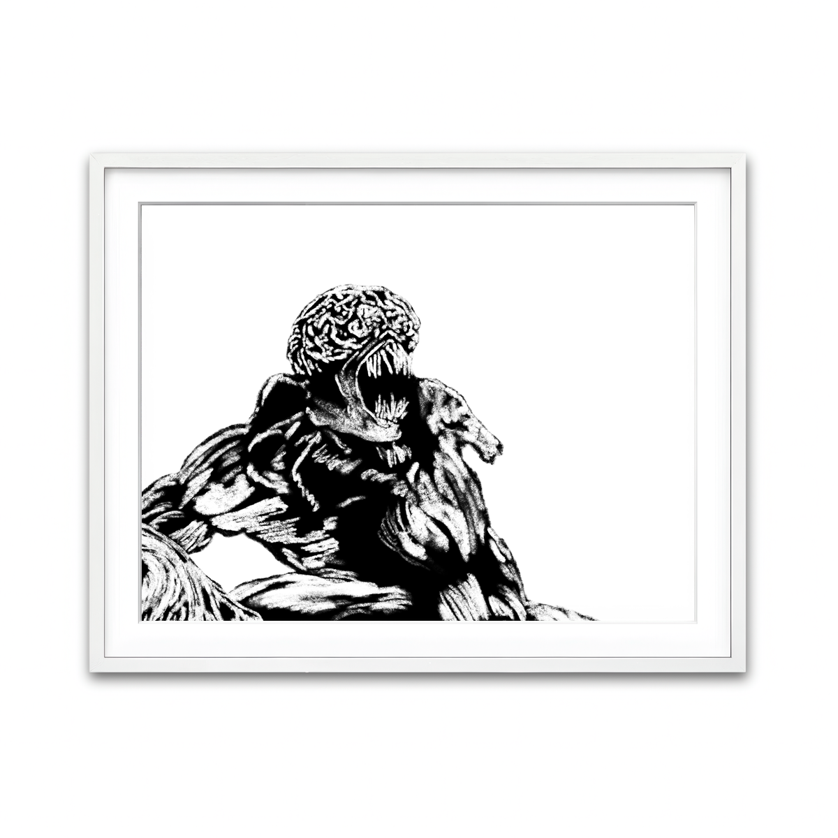 Framed Print 4x3 White