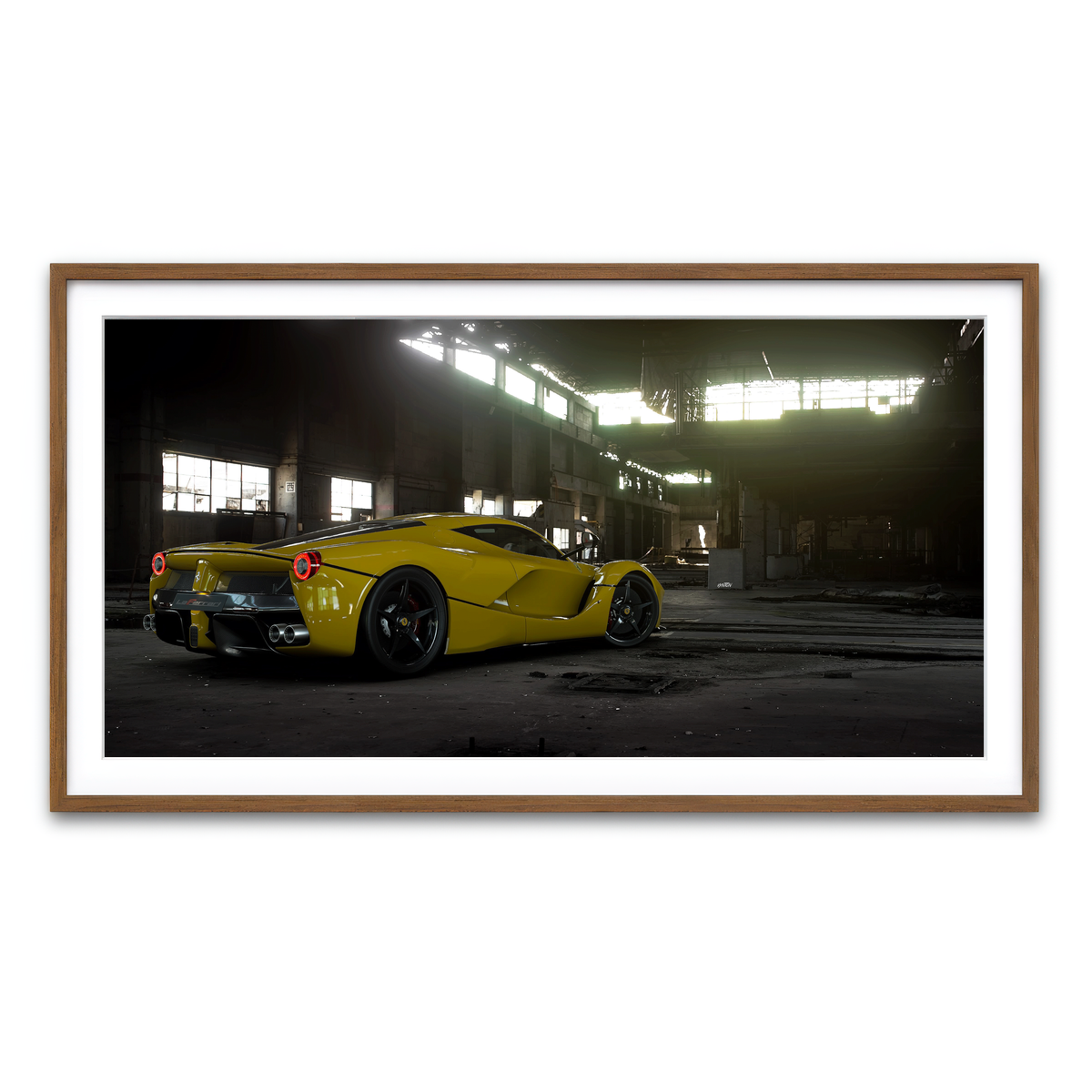 Framed Print 2x1 Walnut