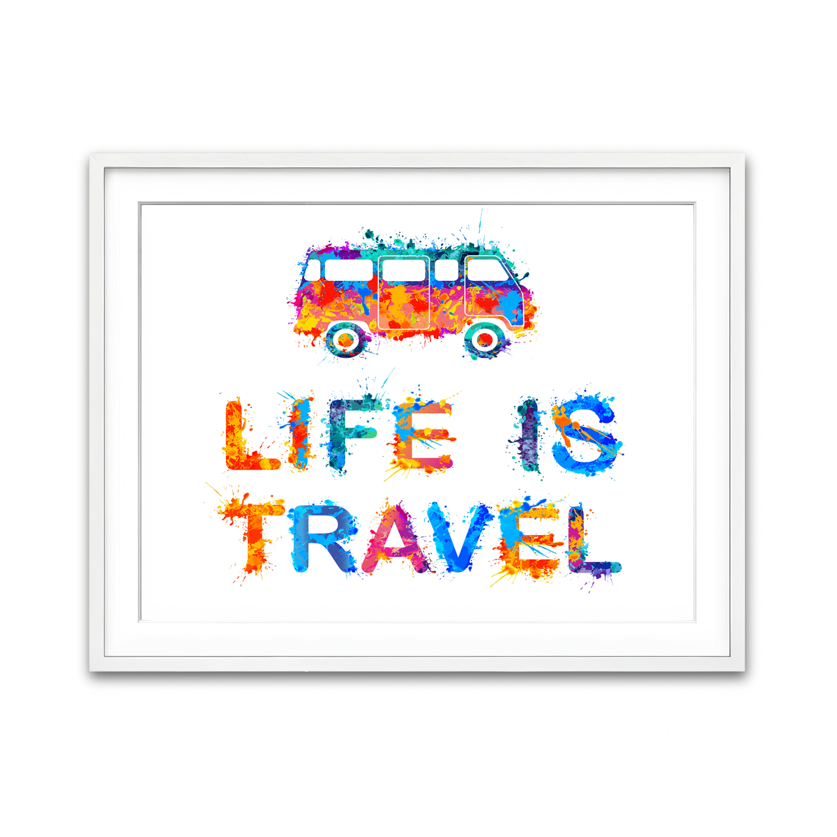 Framed Print 4x3 White