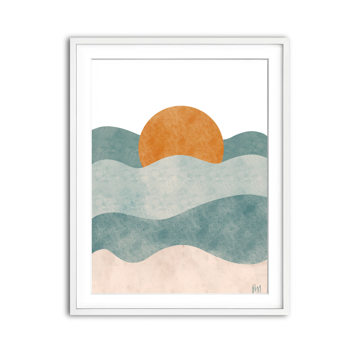 Framed Print 3x4 White