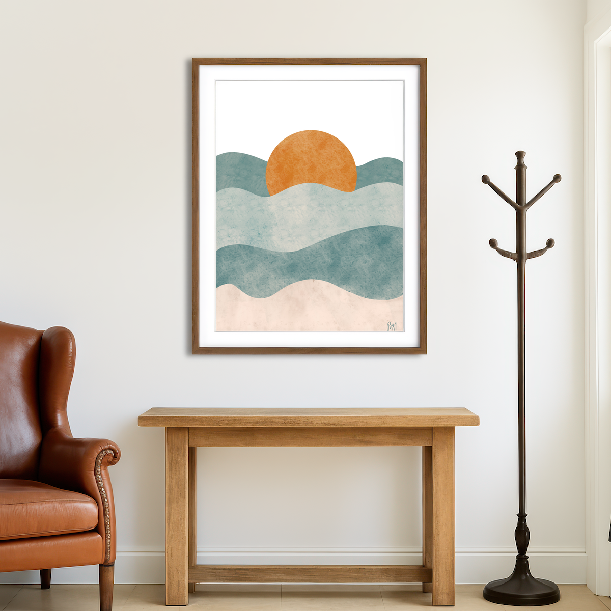 AUTO-MOCKUP ROOM | Life Is A Wave Catch It Wall Art