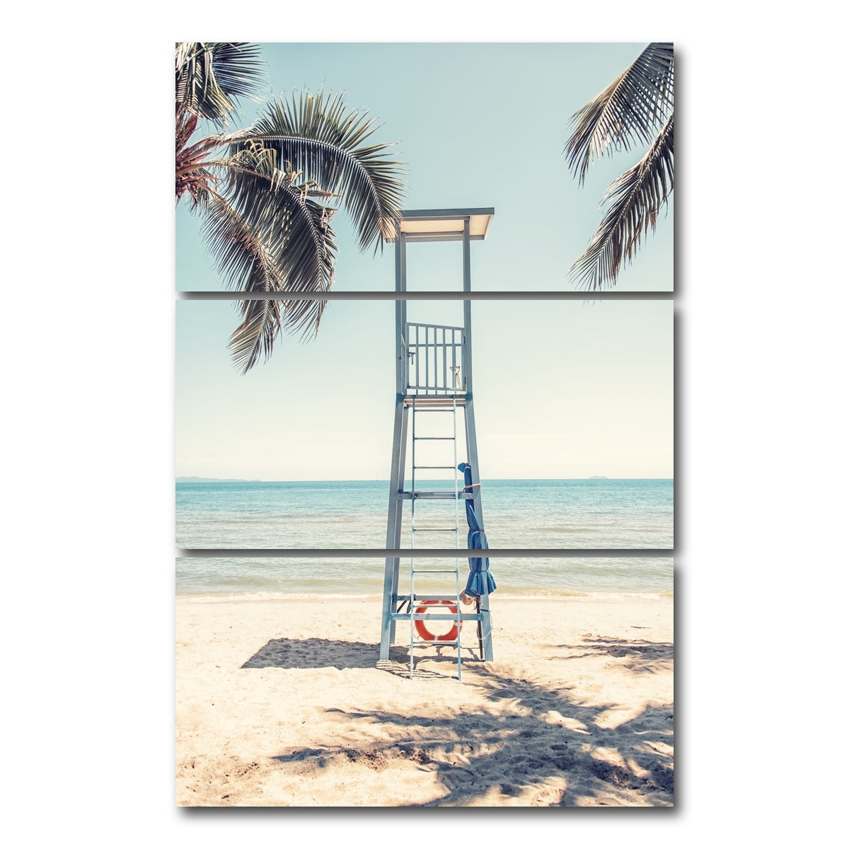 AUTO-MOCKUP WHITE | Lifeguard Stand | 3 Piece | Gallery Wrap Canvas | group=12x24_stacked