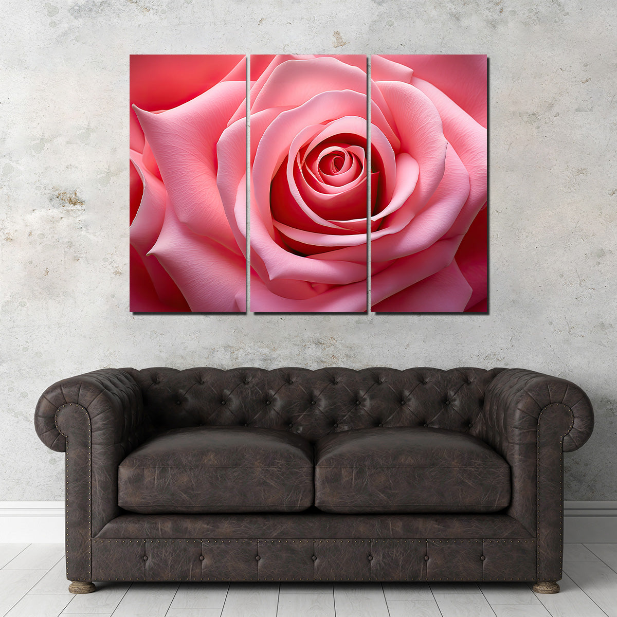 Light Pink Rose Wall Art