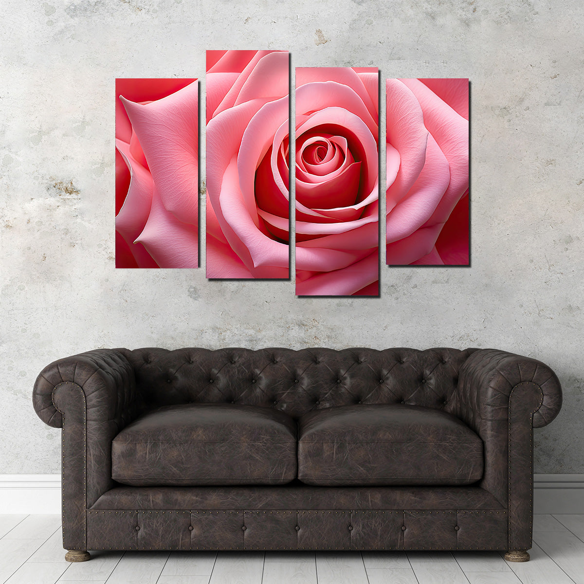 Light Pink Rose Wall Art