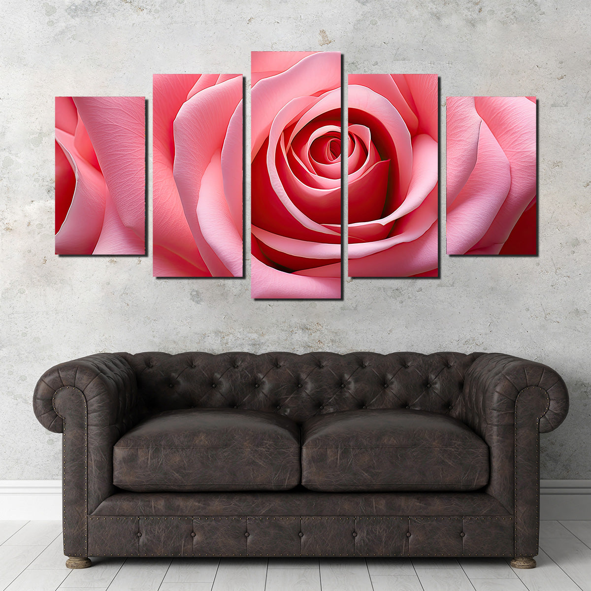 Light Pink Rose Wall Art