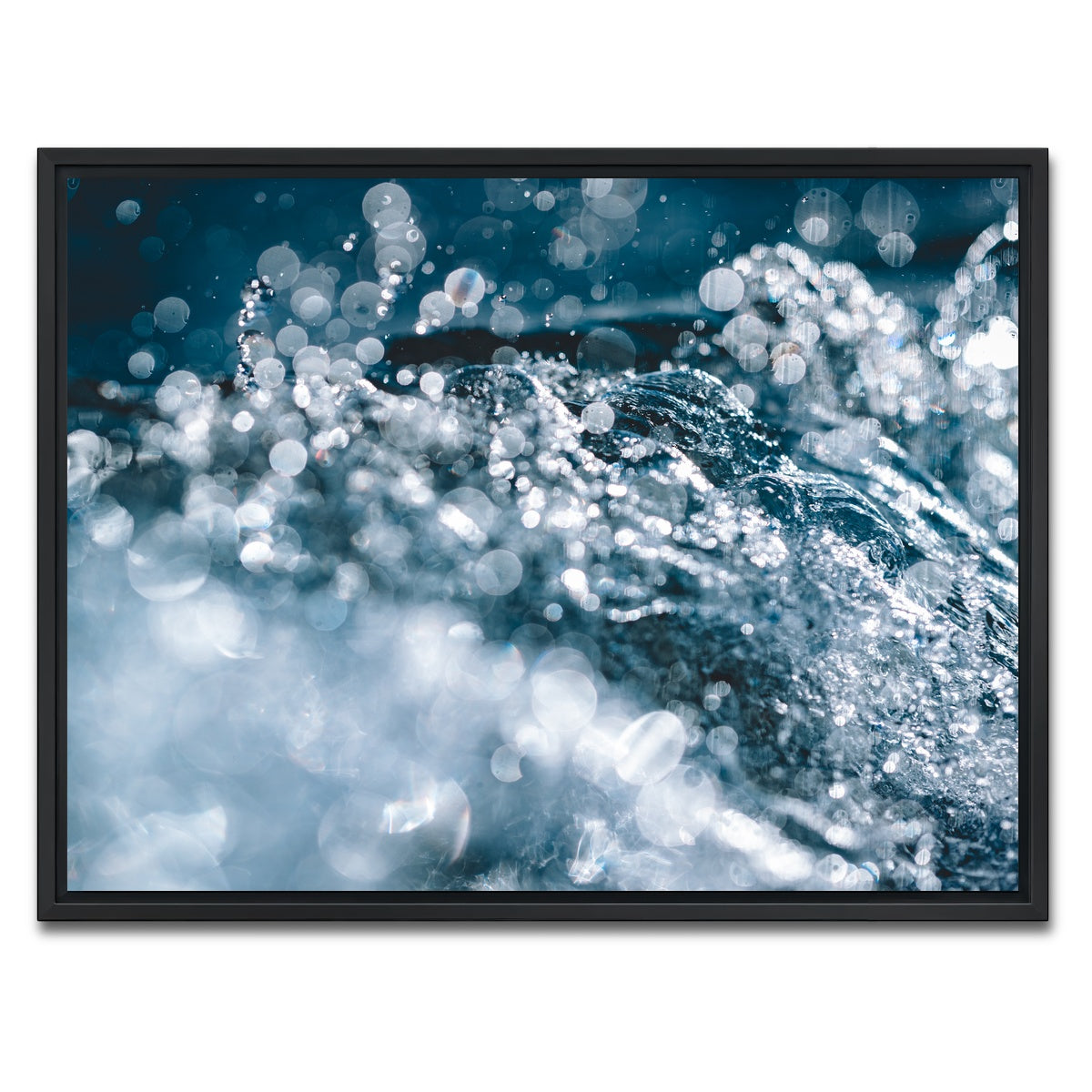 AUTO-MOCKUP WHITE | Light Drops | 1 Piece | Black Framed Canvas | group=4x3