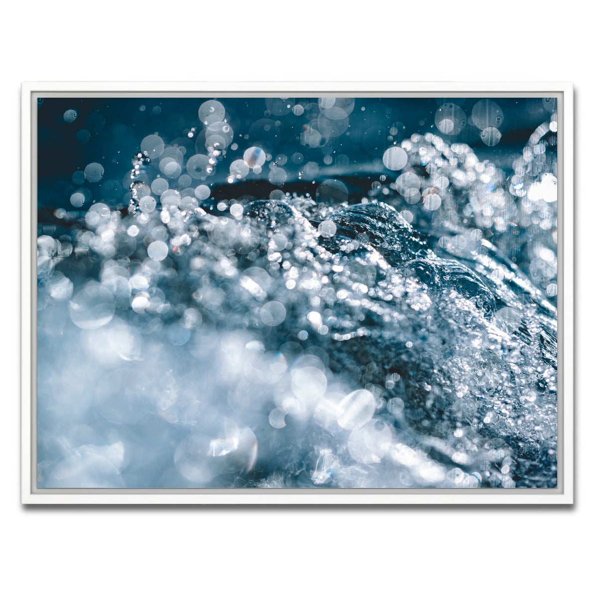 AUTO-MOCKUP WHITE | Light Drops | 1 Piece | White Framed Canvas | group=4x3
