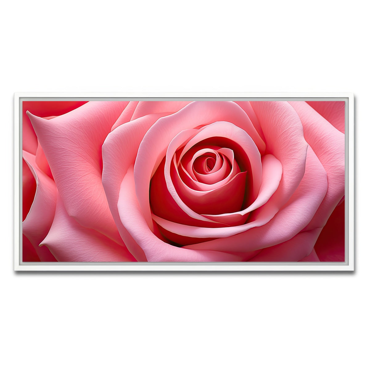 AUTO-MOCKUP WHITE | Light Pink Rose | 1 Piece | White Framed Canvas | group=2x1