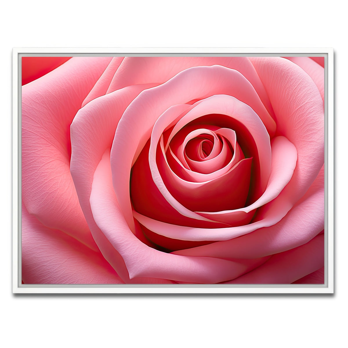 AUTO-MOCKUP WHITE | Light Pink Rose | 1 Piece | White Framed Canvas | group=4x3
