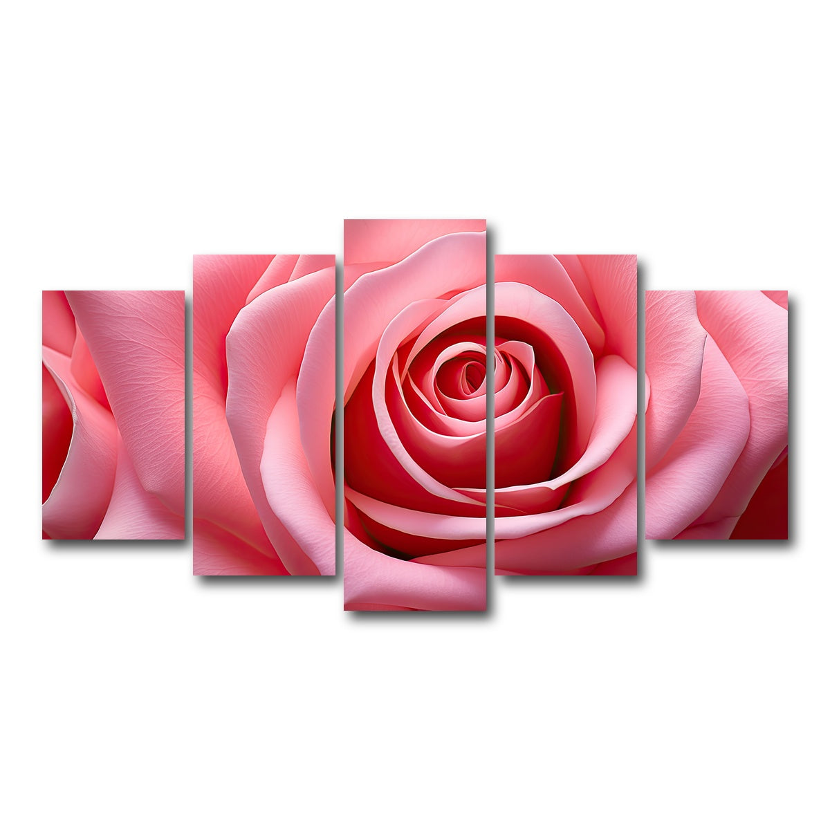 AUTO-MOCKUP WHITE | Light Pink Rose | 5 Piece | Gallery Wrap Canvas | group=5_normal