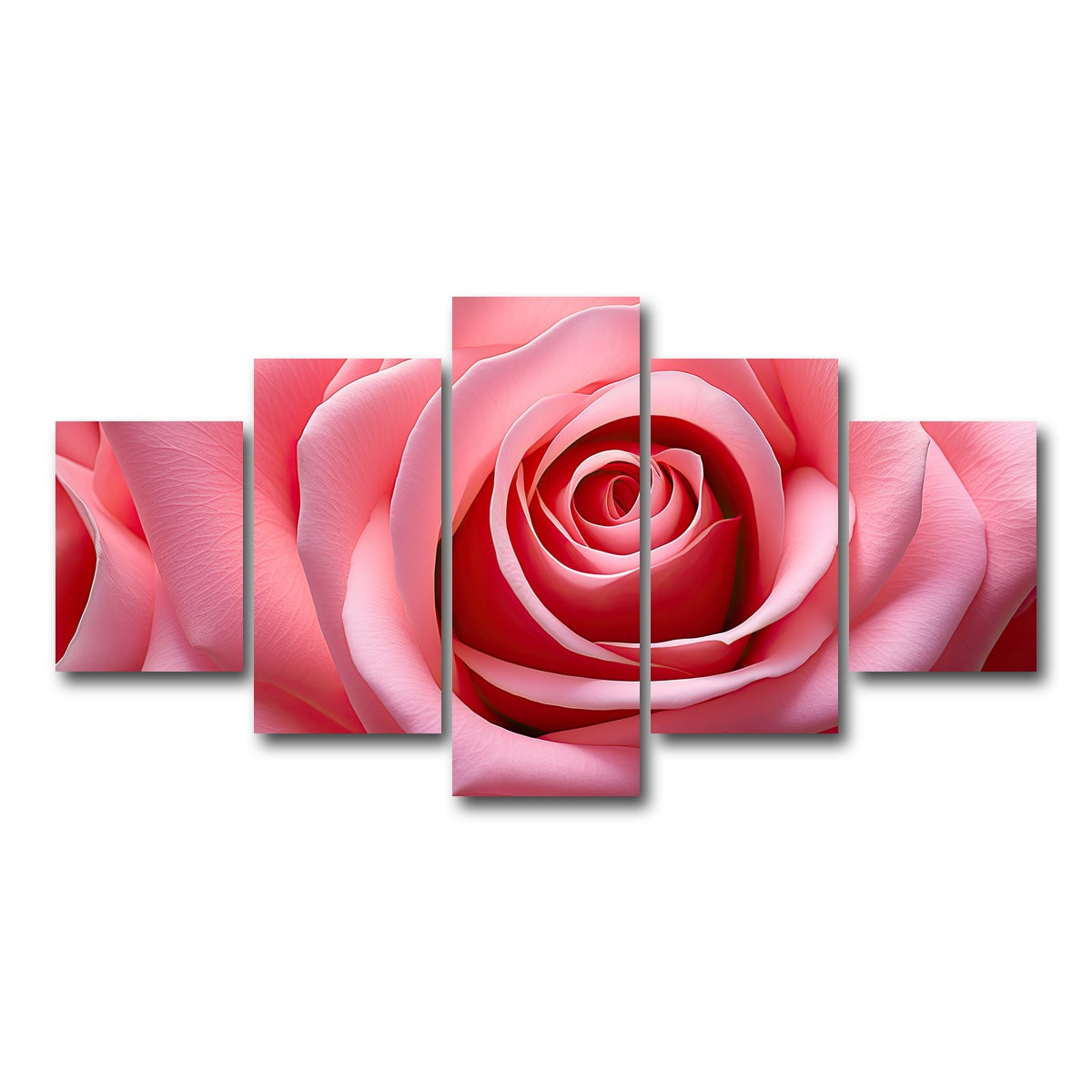 AUTO-MOCKUP WHITE | Light Pink Rose | 5 Piece | Gallery Wrap Canvas | group=5_short