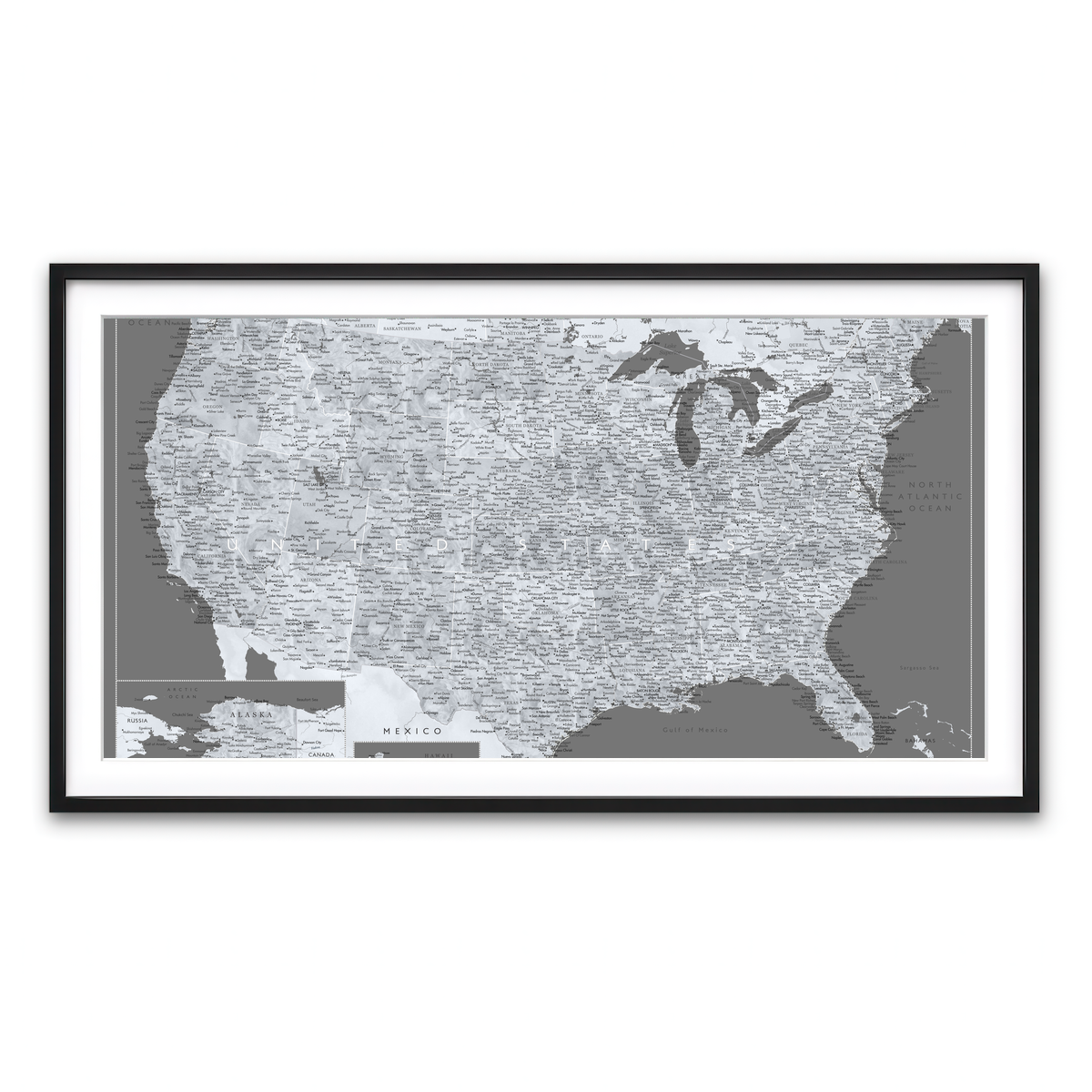 Framed Print 2x1 Black